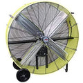 K Tool International 42′′ Belt Drive Drum Fan; Industrial. Garage. Shop. High Speed 2-Speed. Durable. Cut-Off Protection. Easy Mobility Rubber Wheels; SAFETY YELLOW KTI77743