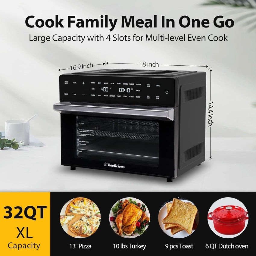 Extra Large Air Fryer. 19-in-1 Air Fryer Oven Combo