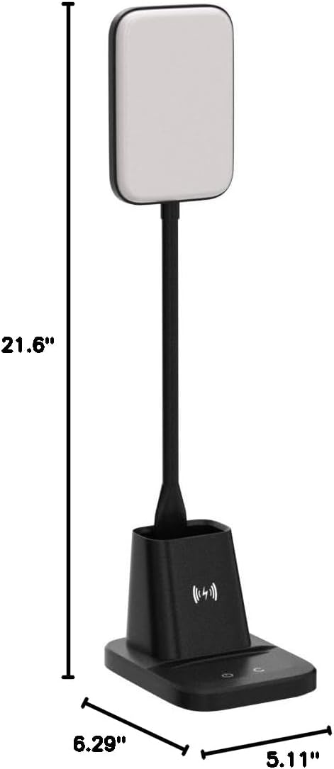 Wireless Charger Small Desk Lamp with Pen Holder