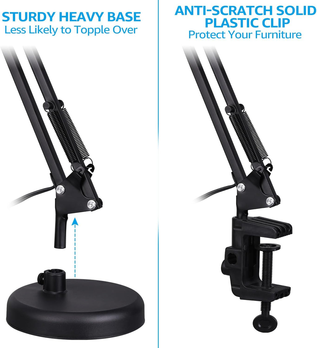 Metal Desk Lamp with Clamp