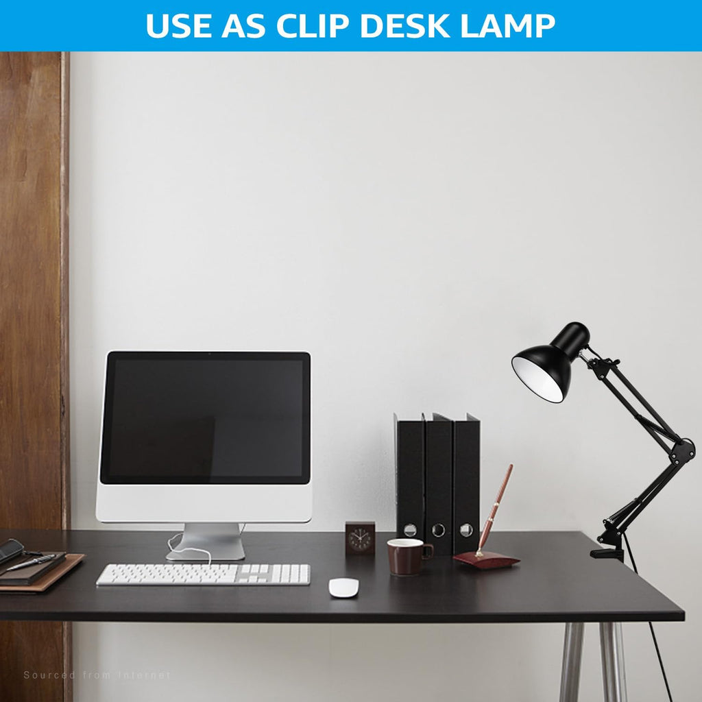 Metal Desk Lamp with Clamp