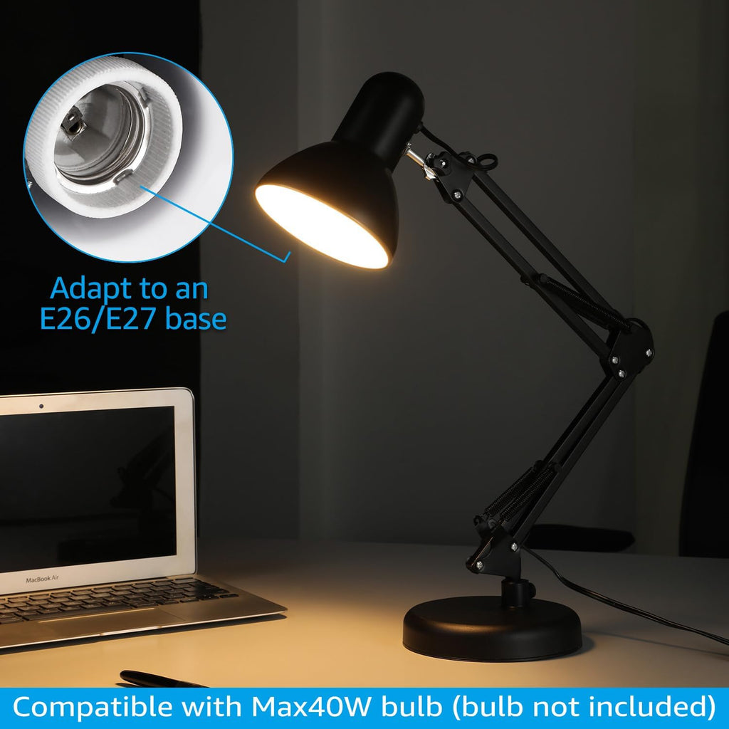 Metal Desk Lamp with Clamp
