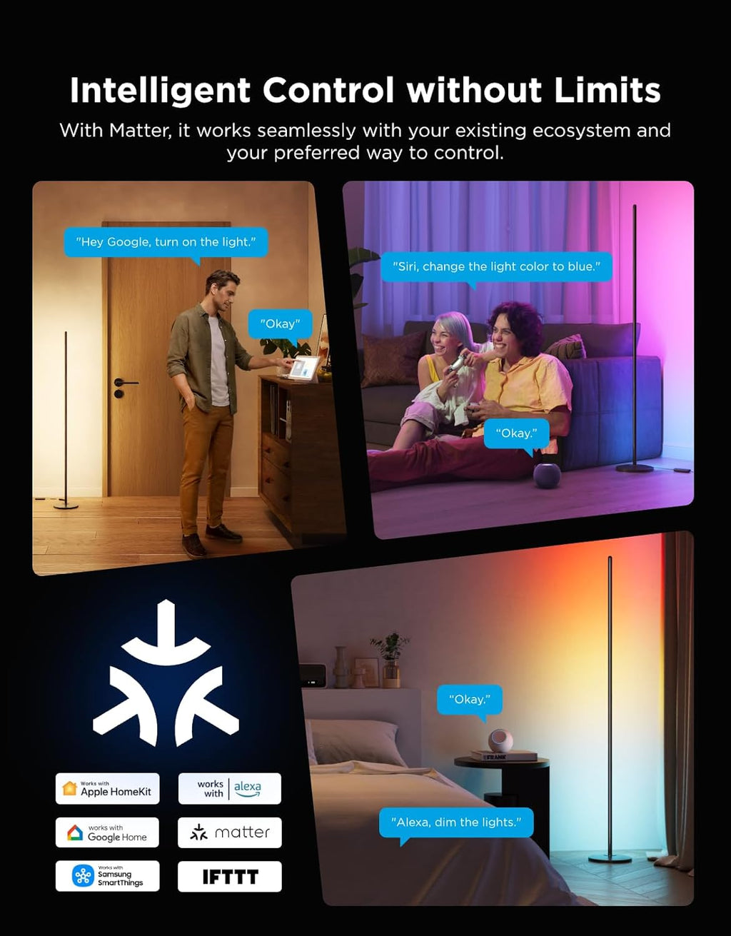 LED Corner Lamp Compatible with SmartThings