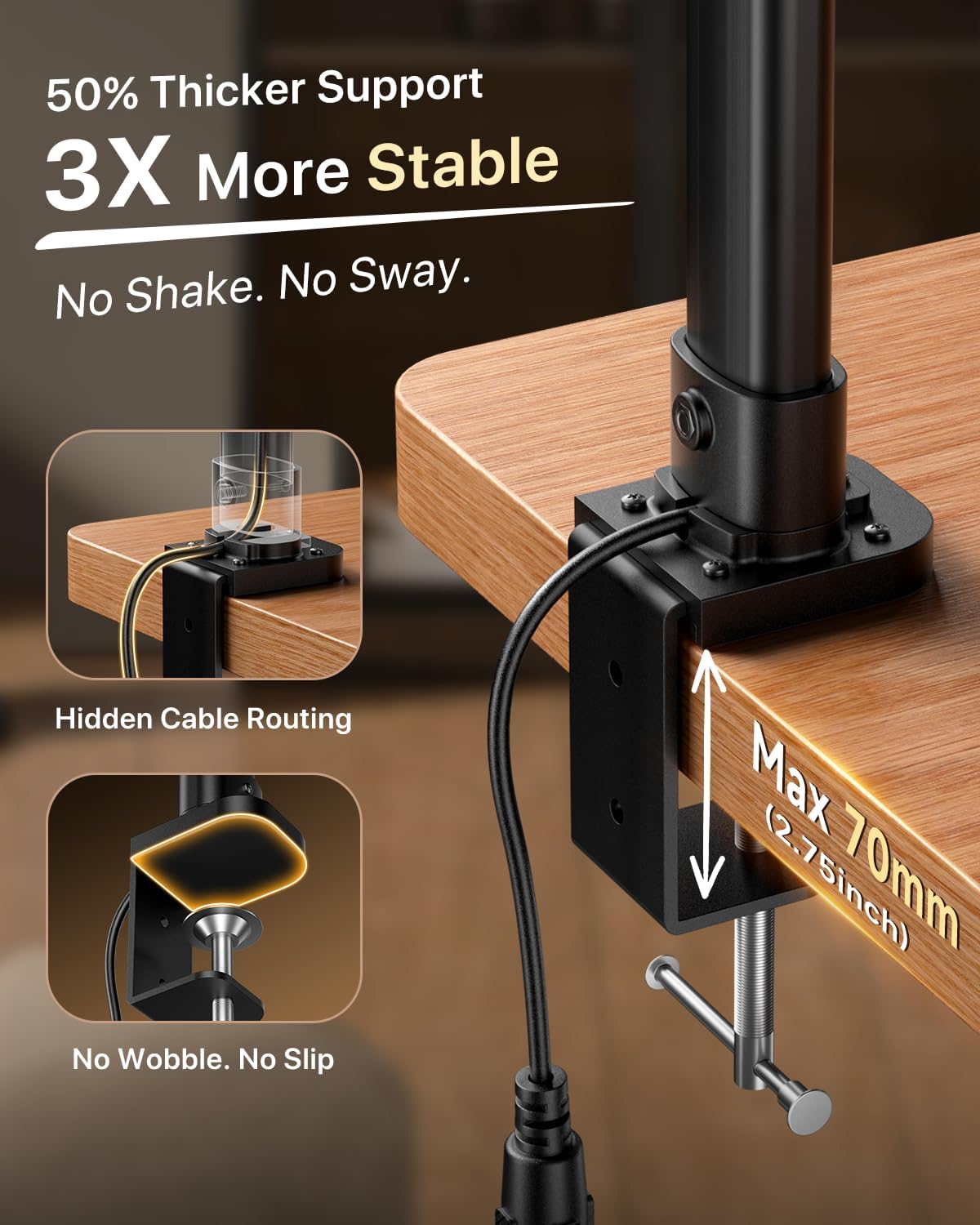 42 LED Desk Lamp with Clamp