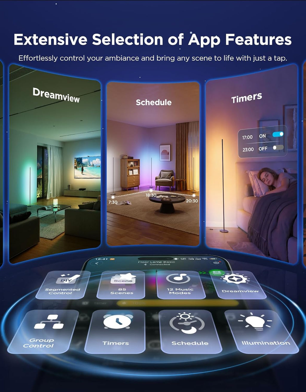 LED Corner Lamp Compatible with SmartThings
