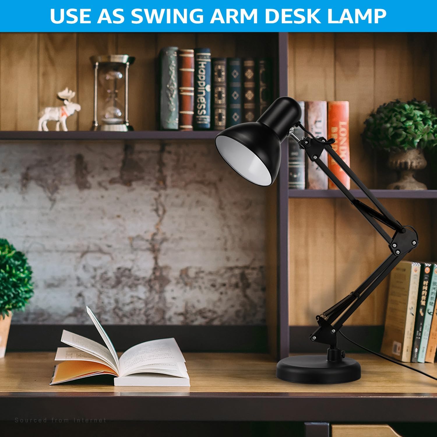 Metal Desk Lamp with Clamp