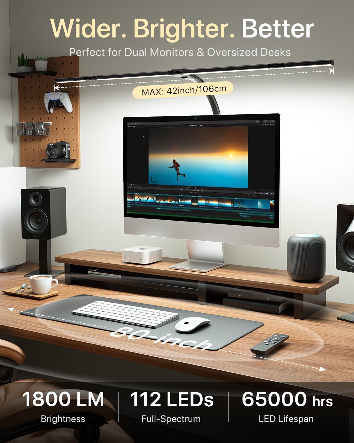 42 LED Desk Lamp with Clamp