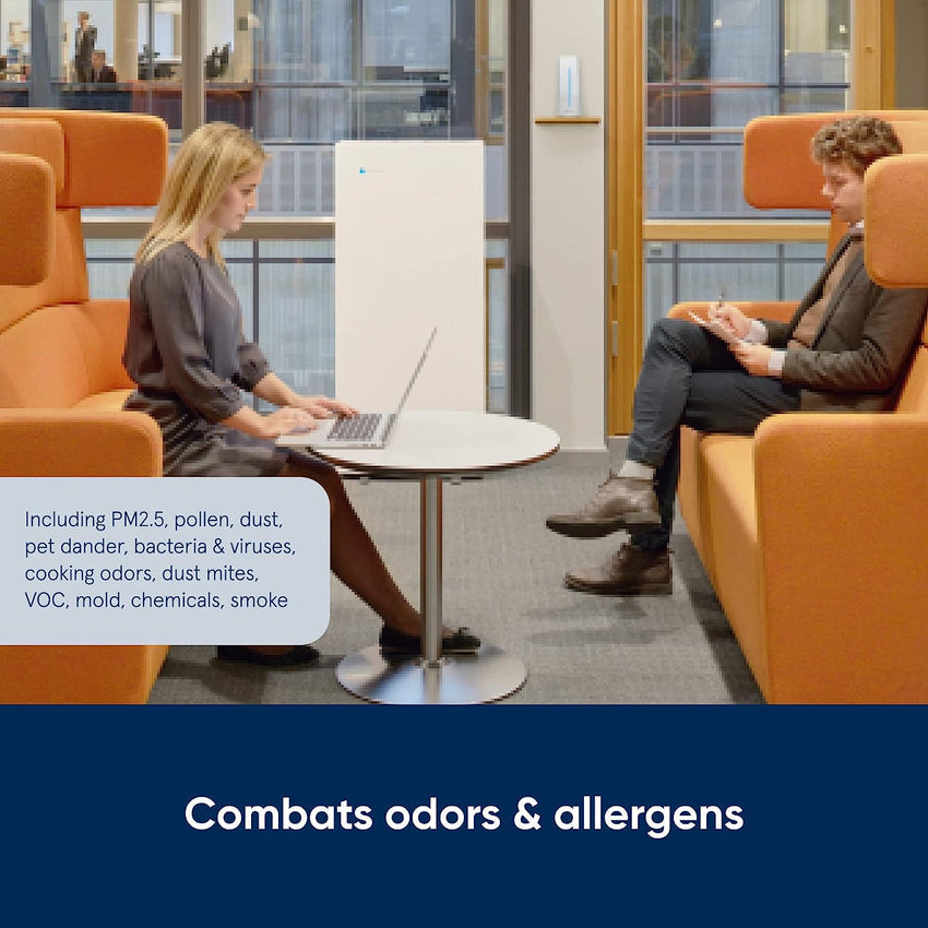 BLUEAIR Pro Air Purifier for Allergies Mold Smoke Dust Removal in XL Office Spaces and Lobbies. Pro XL. White