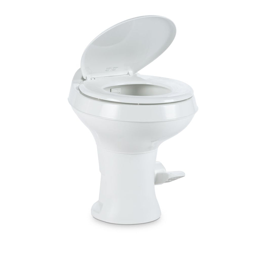 Dometic 302300071 300 Series Standard Height Heavy Duty Plastic RV Toilet. White